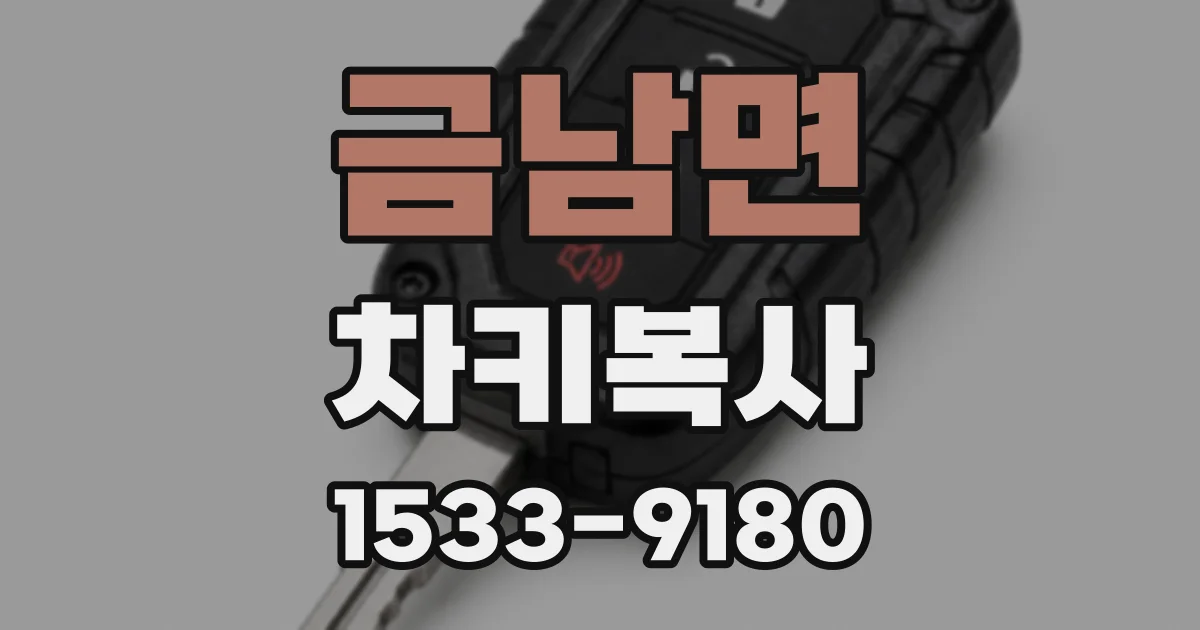 금남면 차키복사