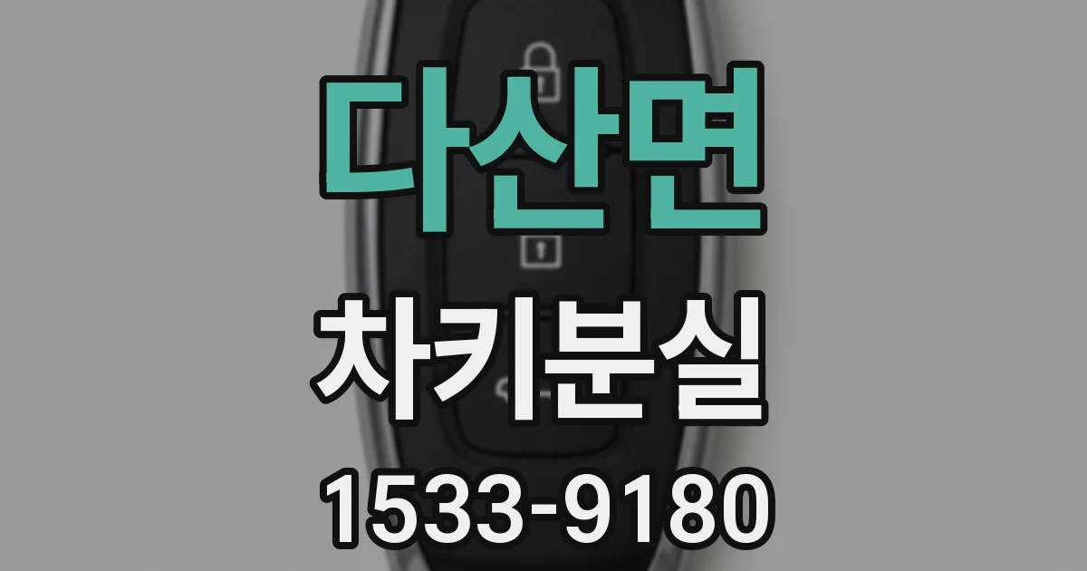 다산면 차키분실