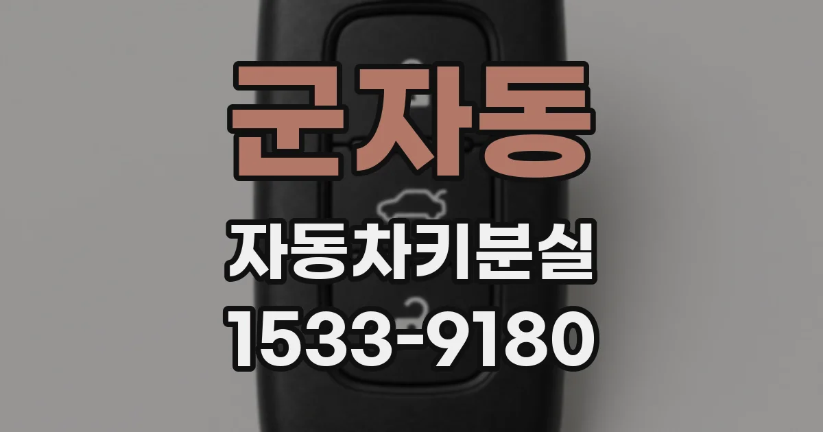 군자동 자동차키분실