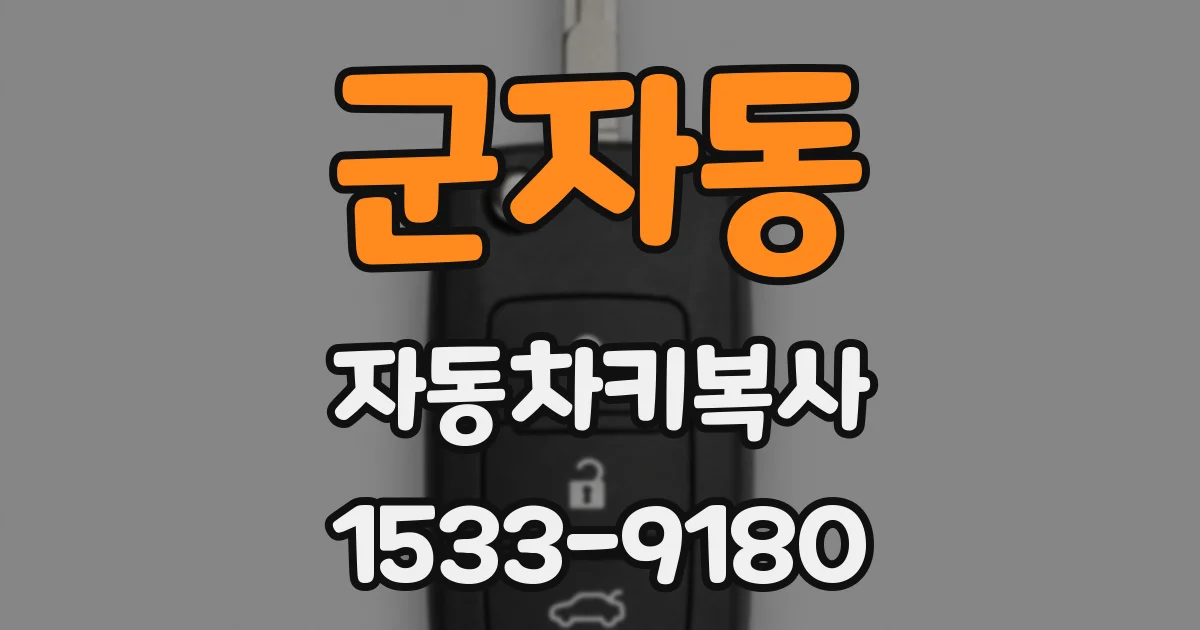 군자동 자동차키복사