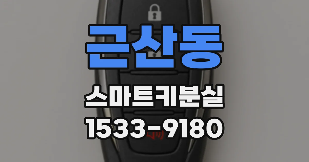 근산동 스마트키분실