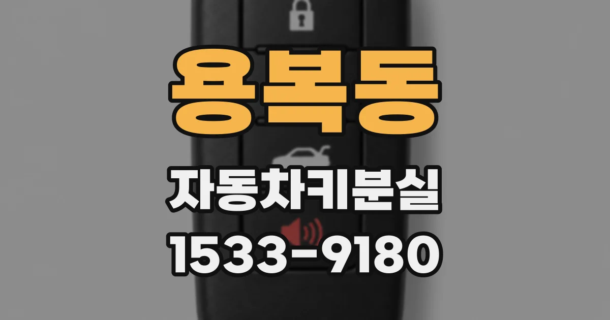 용복동 자동차키분실