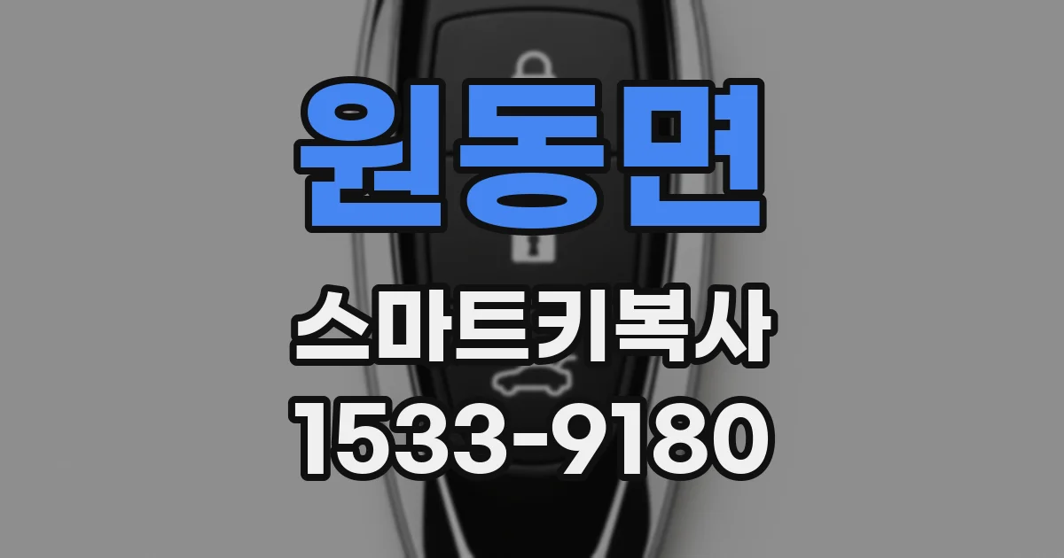 원동면 스마트키복사
