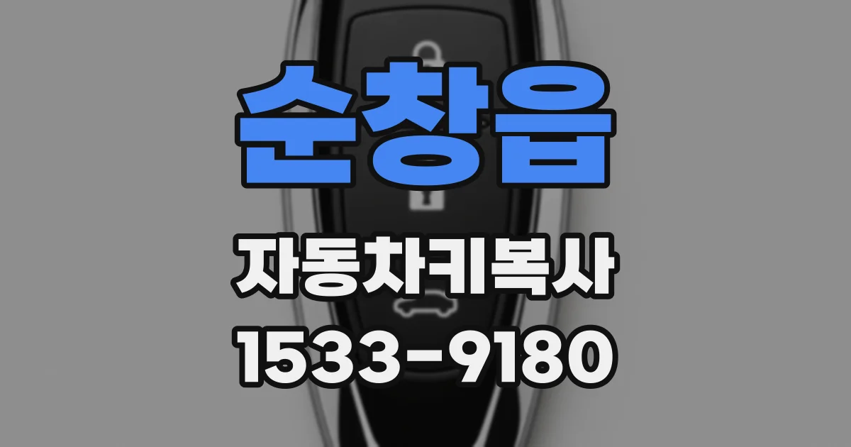 순창읍 자동차키복사