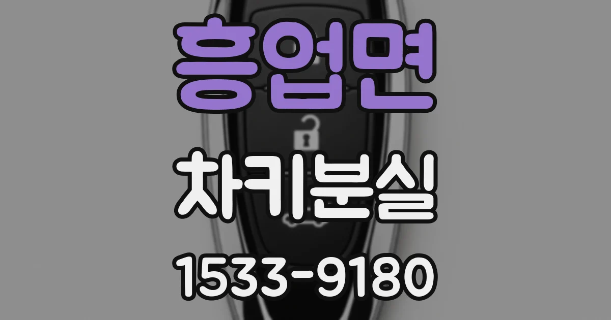흥업면 차키분실