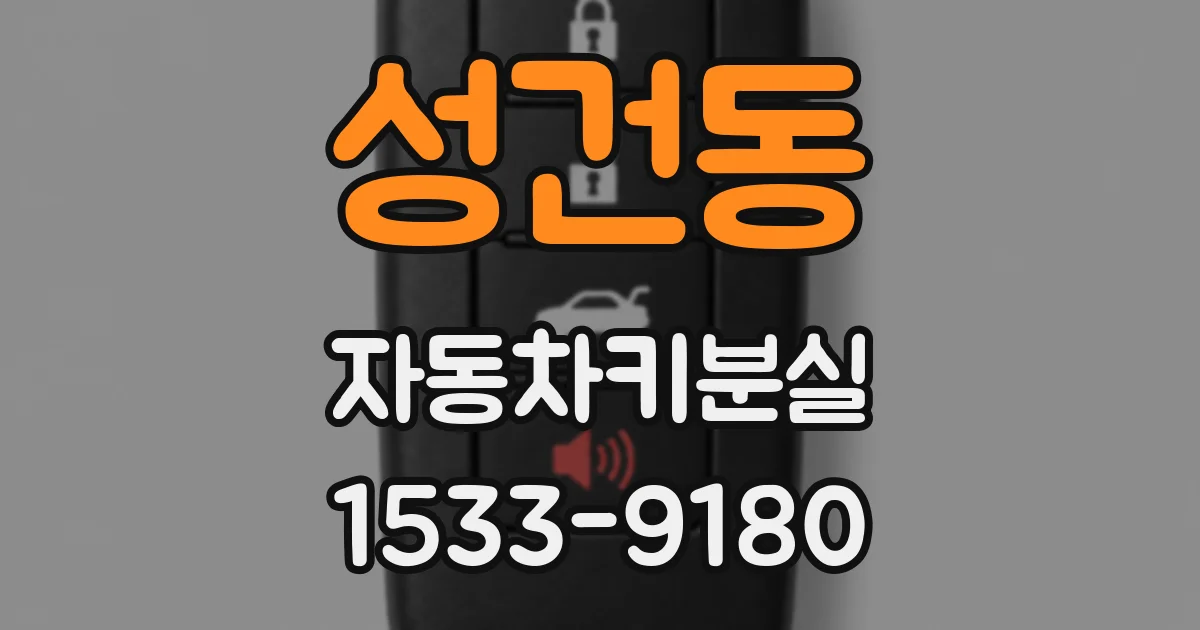 성건동 자동차키분실