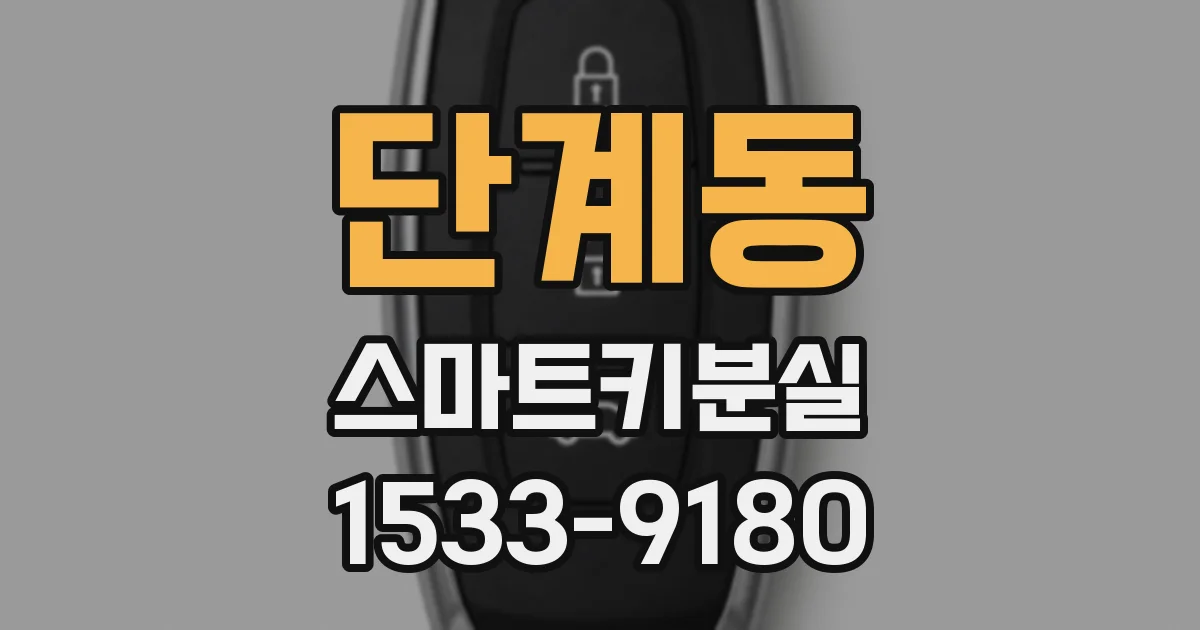 단계동 스마트키분실