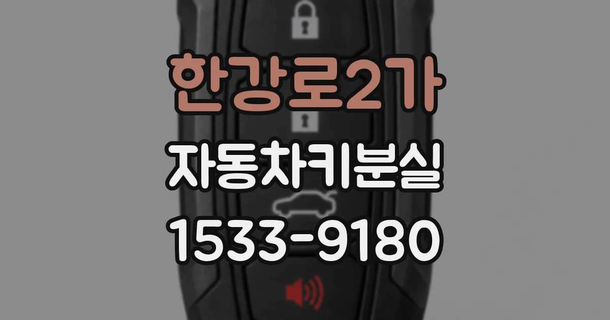 한강로2가 자동차키분실