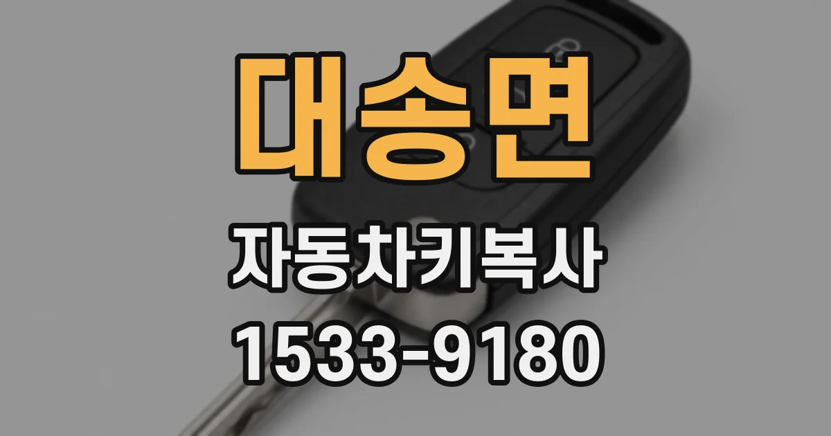 대송면 자동차키복사