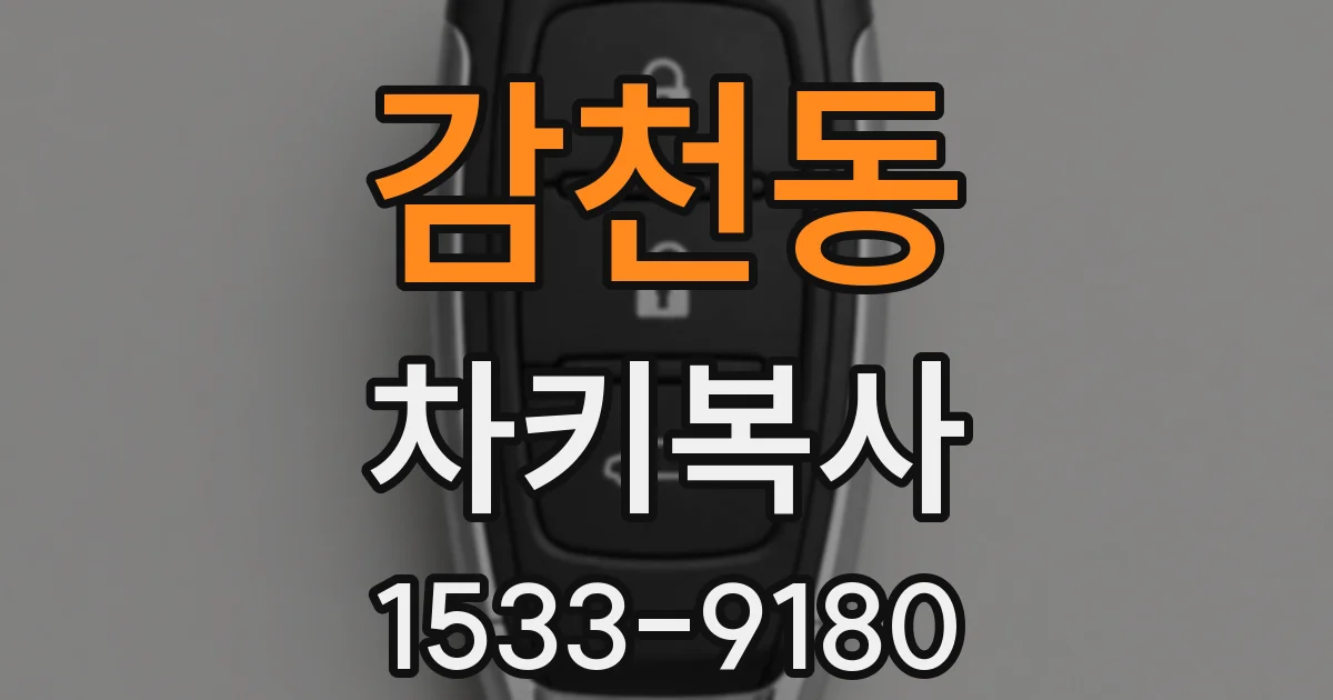 감천동 차키복사