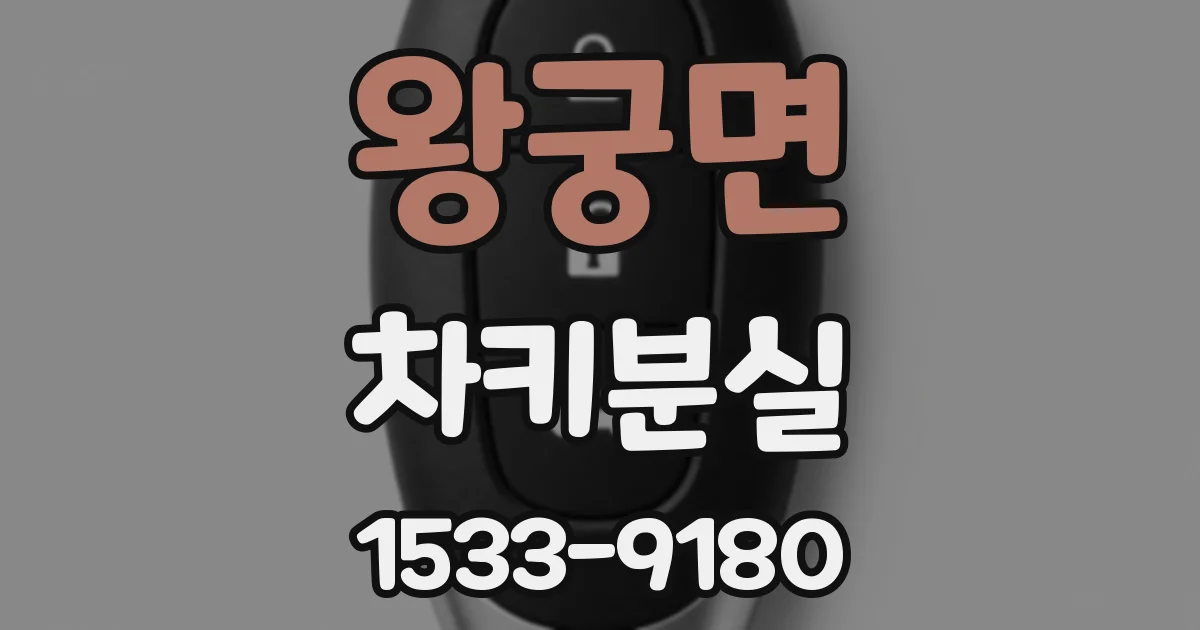 왕궁면 차키분실