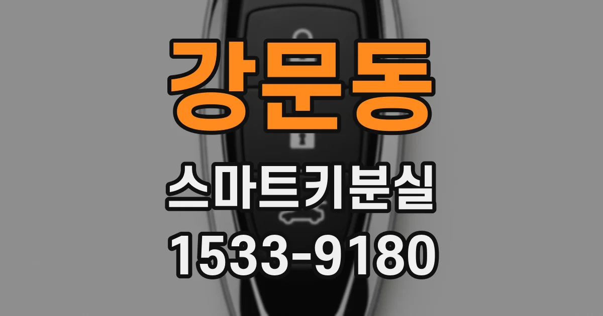 강문동 스마트키분실