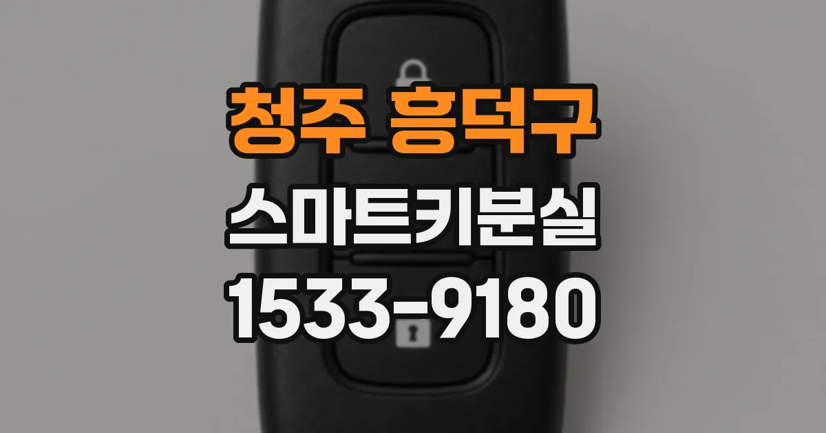 청주 흥덕구 스마트키분실