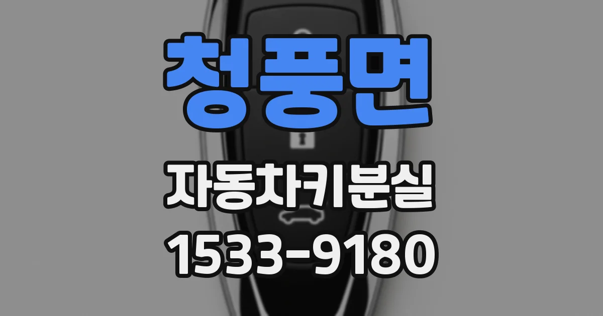 청풍면 자동차키분실