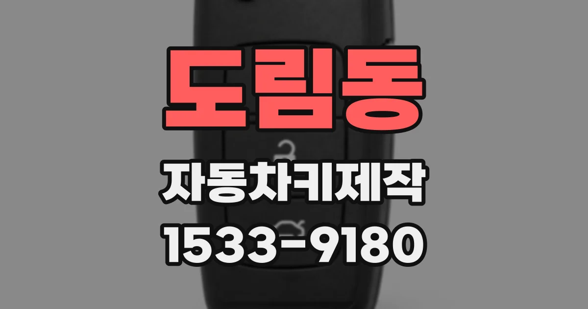 도림동 자동차키제작