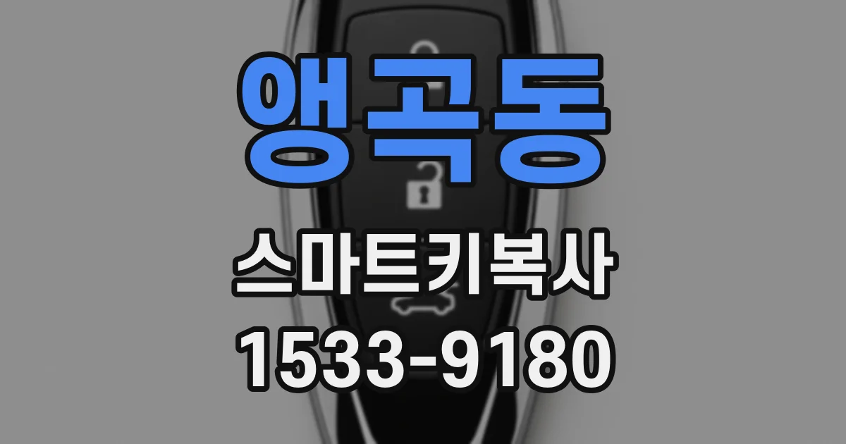 앵곡동 스마트키복사