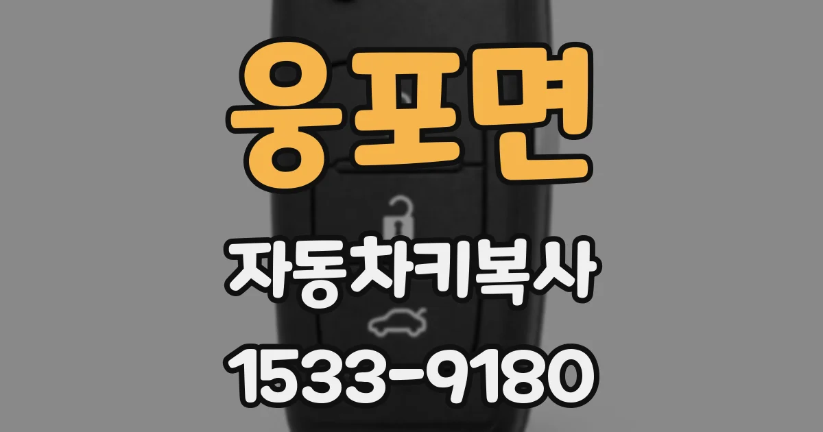웅포면 자동차키복사