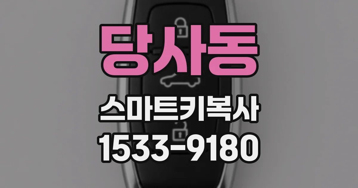 당사동 스마트키복사