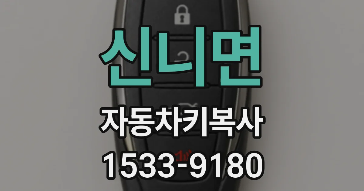 신니면 자동차키복사