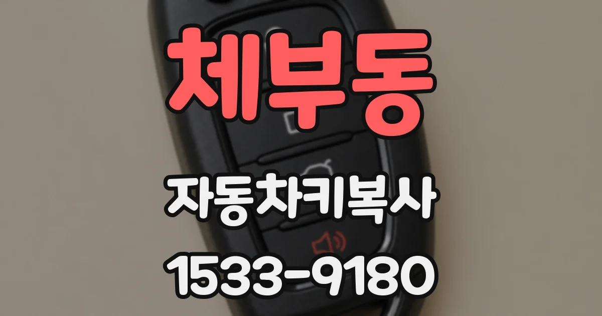 체부동 자동차키복사