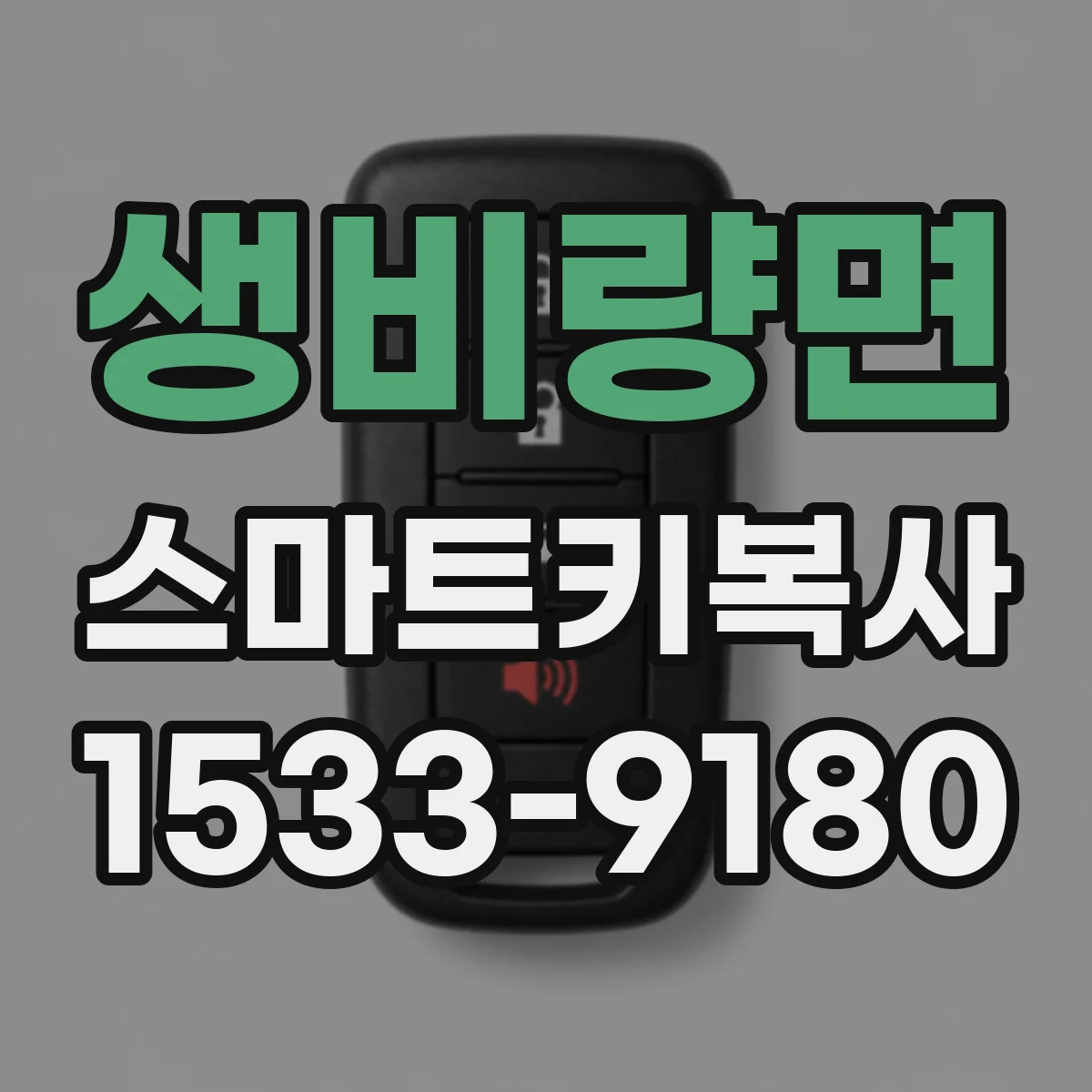 생비량면 스마트키복사