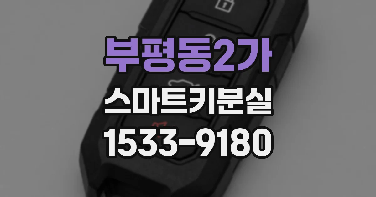 부평동2가 스마트키분실