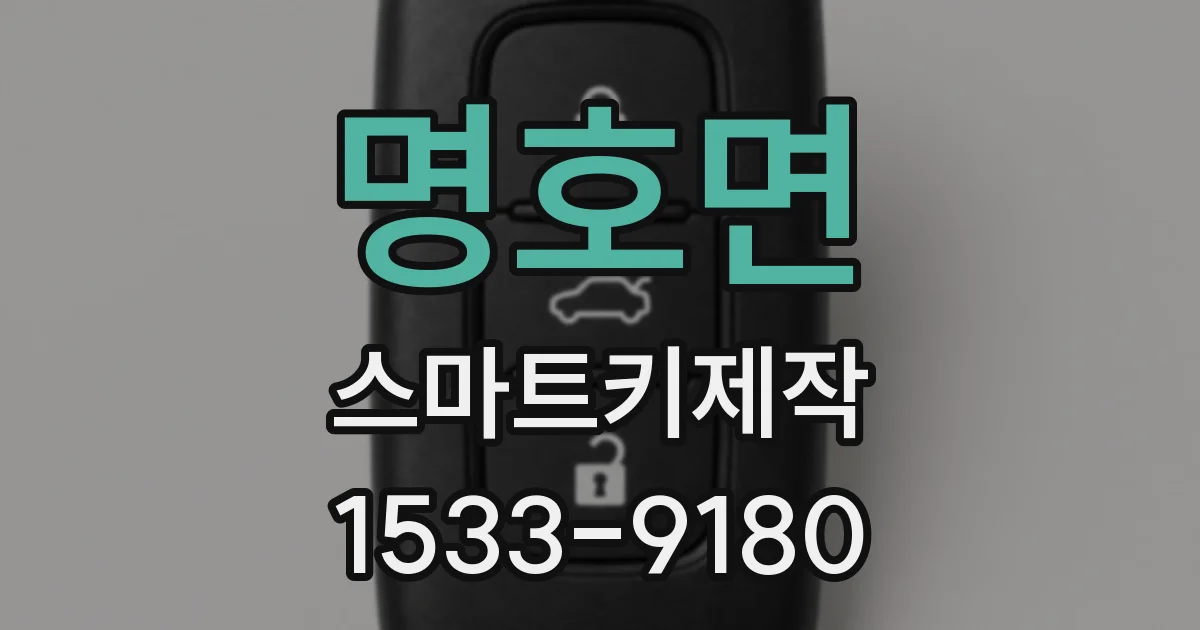 명호면 스마트키제작
