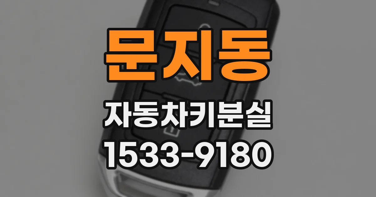 문지동 자동차키분실