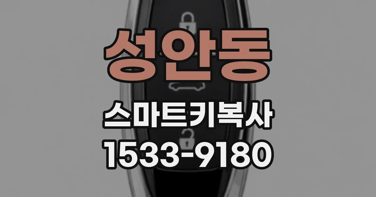 성안동 스마트키복사