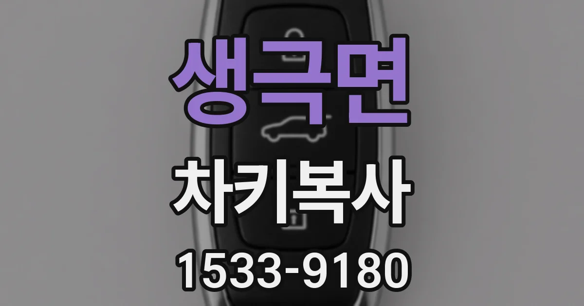 생극면 차키복사