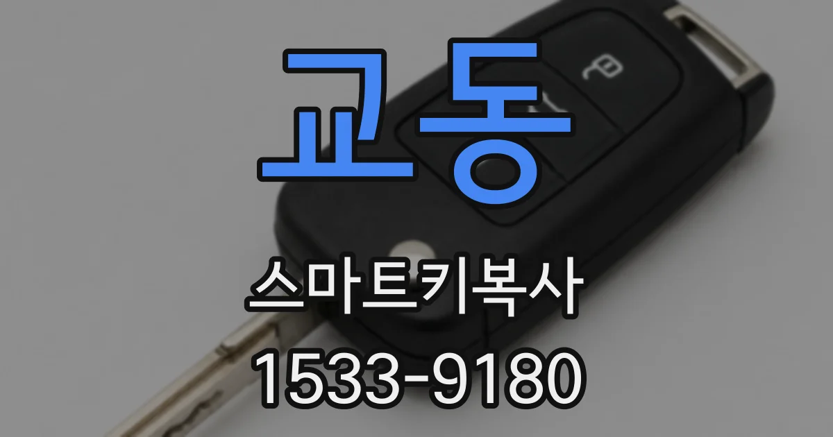 교동 스마트키복사