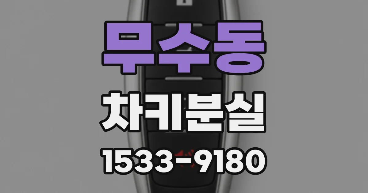 무수동 차키분실