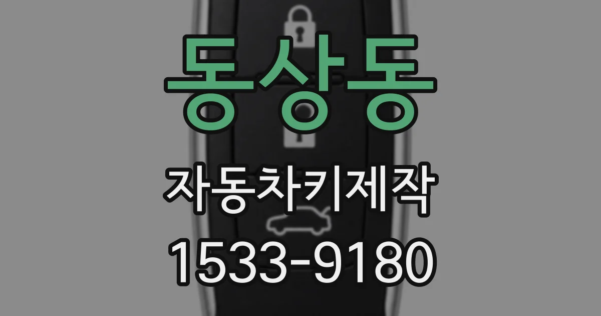 동상동 자동차키제작