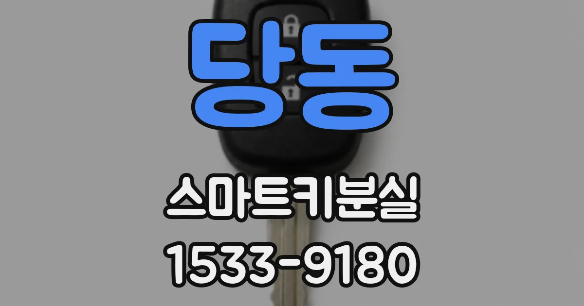 당동 스마트키분실