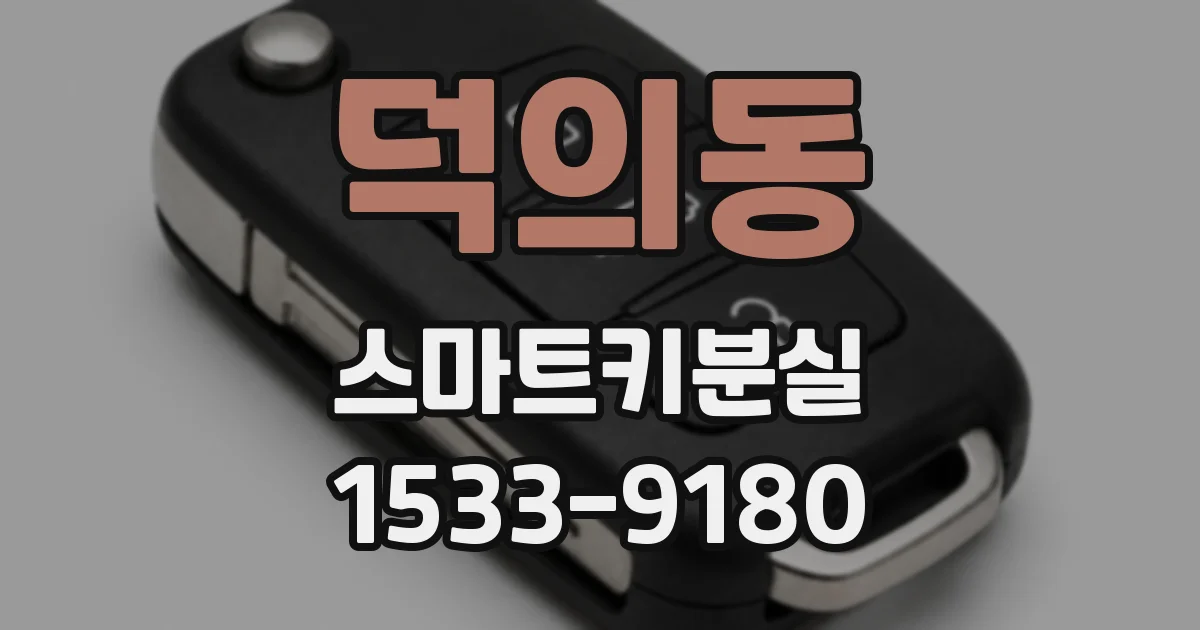 덕의동 스마트키분실