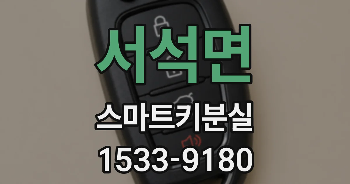 서석면 스마트키분실