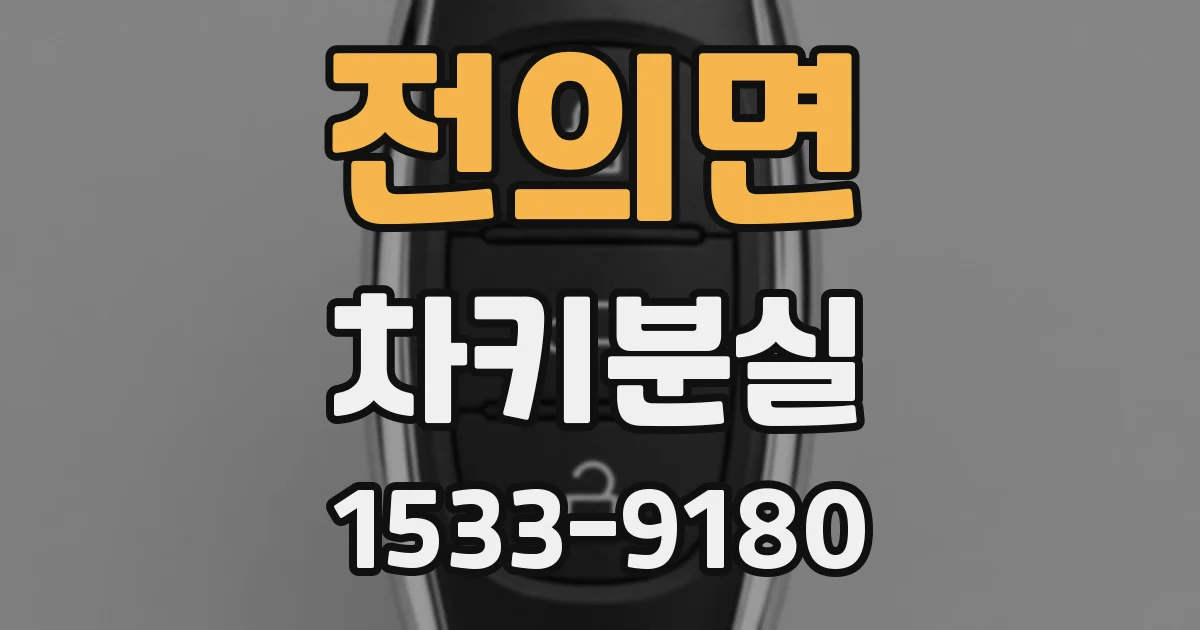 전의면 차키분실