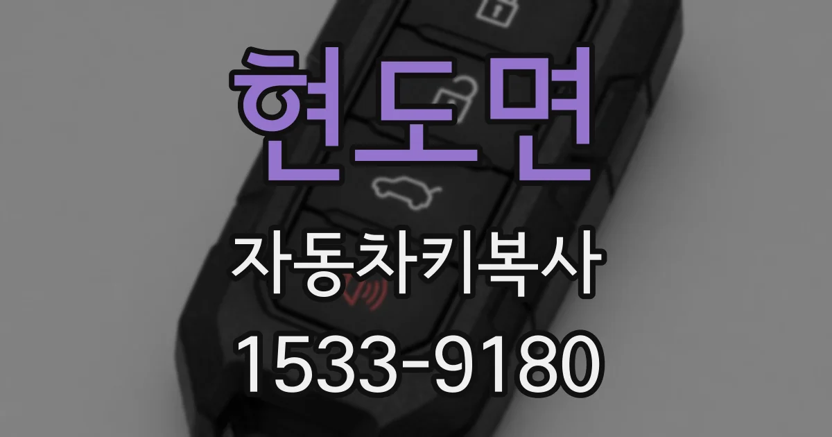 현도면 자동차키복사
