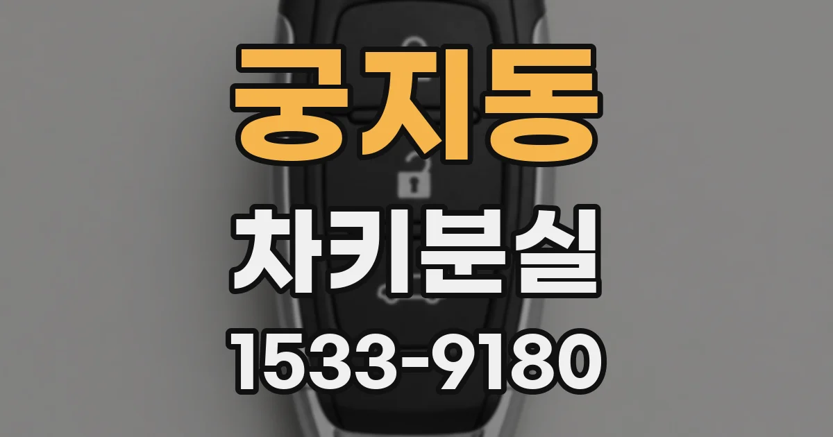 궁지동 차키분실