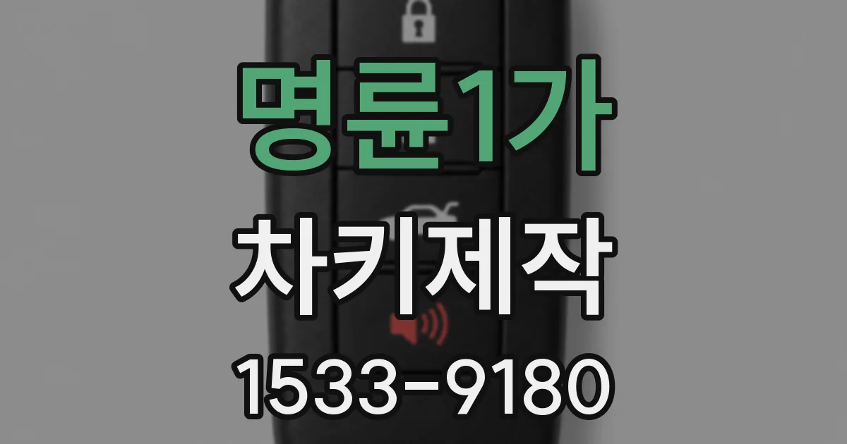 명륜1가 차키제작