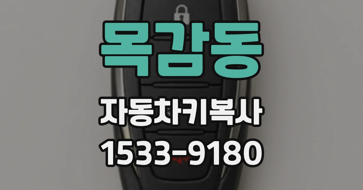 목감동 자동차키복사
