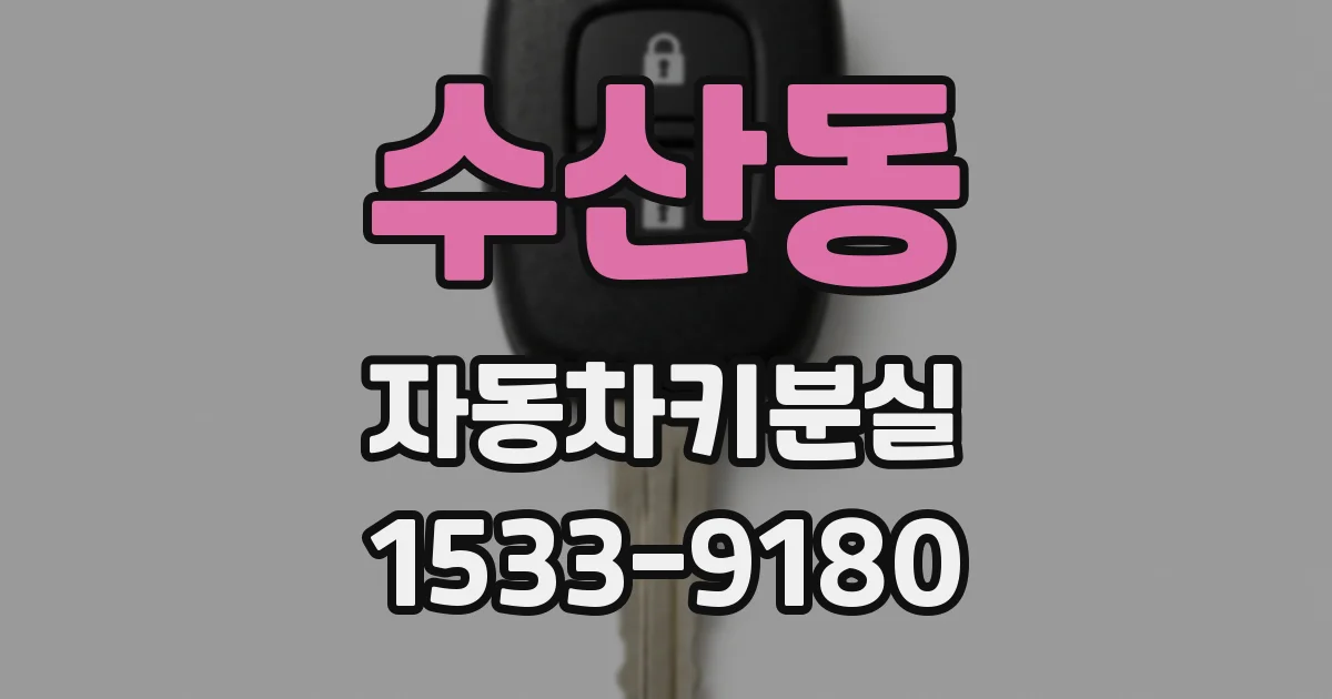수산동 자동차키분실