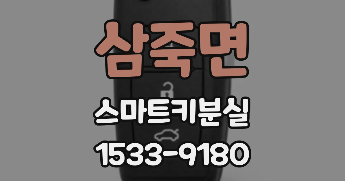 삼죽면 스마트키분실