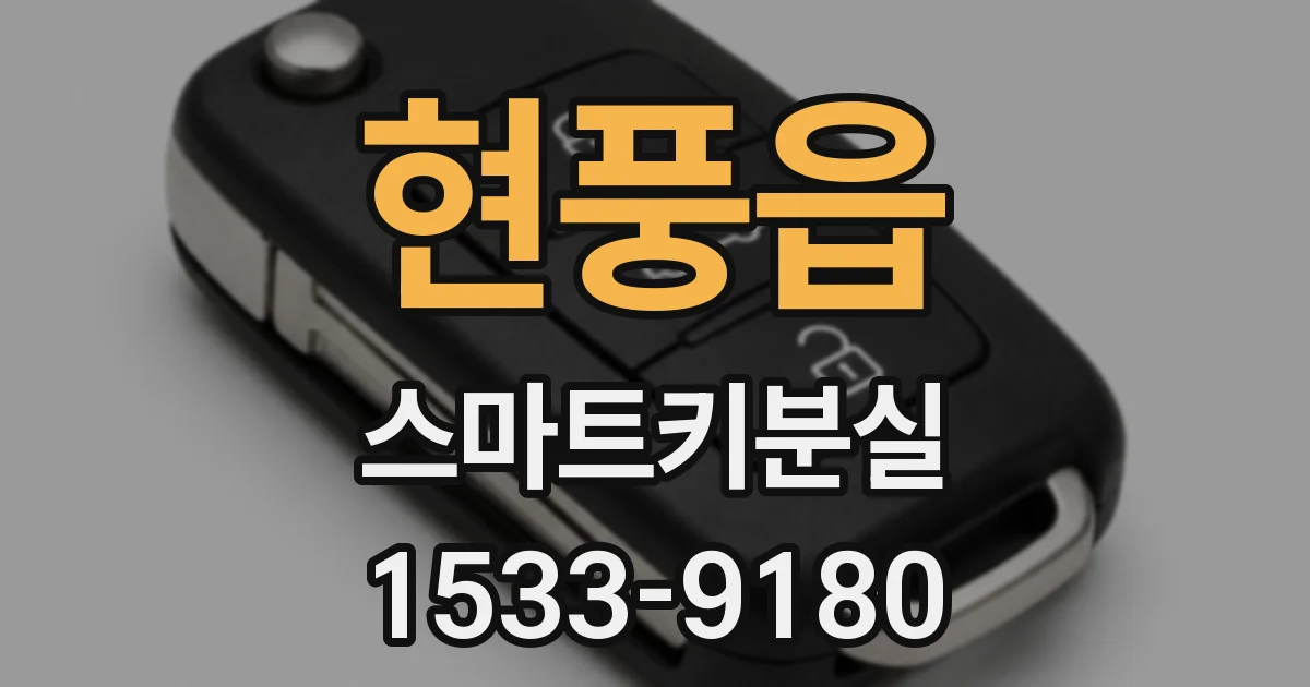 현풍읍 스마트키분실