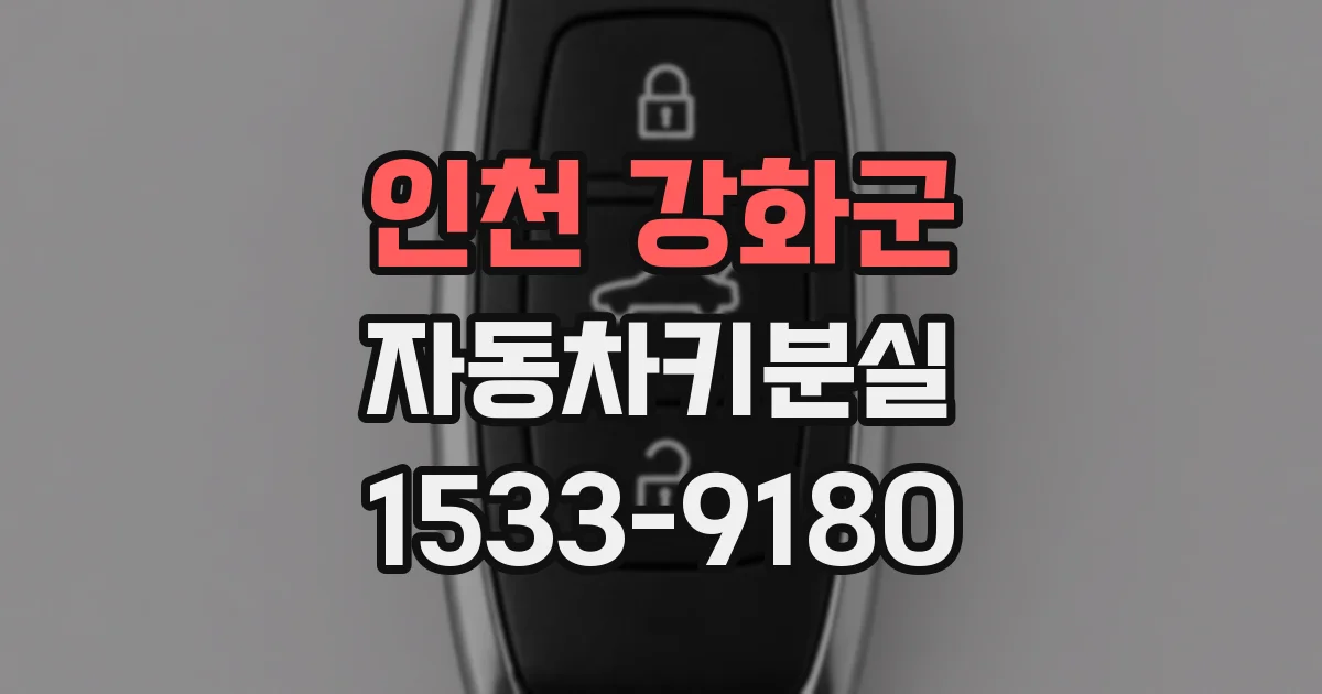 인천 강화군 자동차키분실