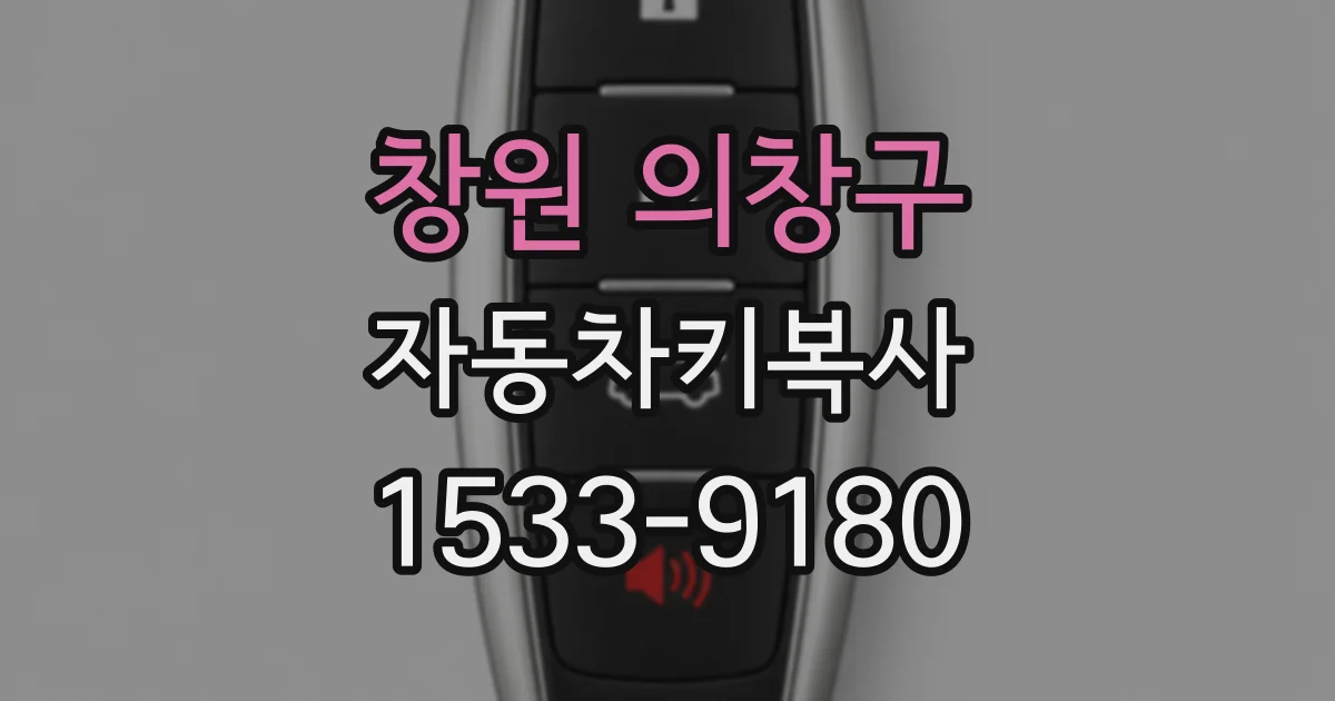 창원 의창구 자동차키복사