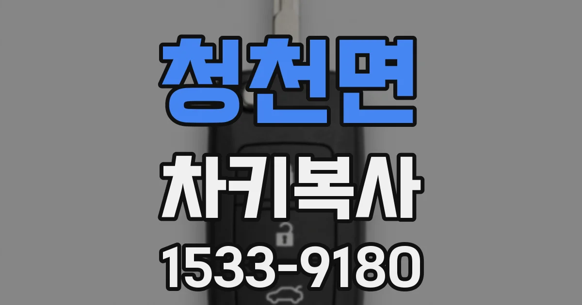 청천면 차키복사