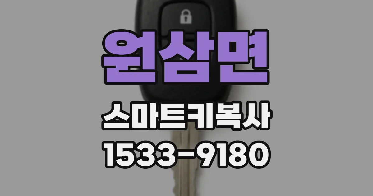 원삼면 스마트키복사