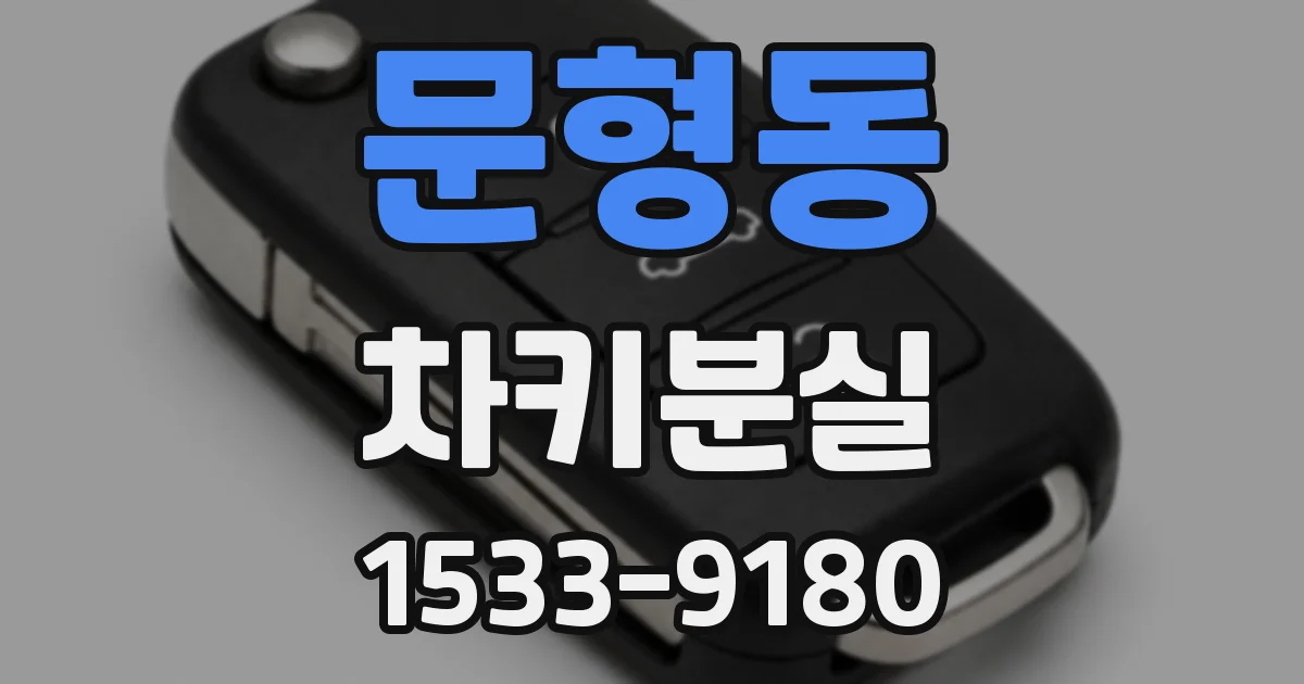 문형동 차키분실