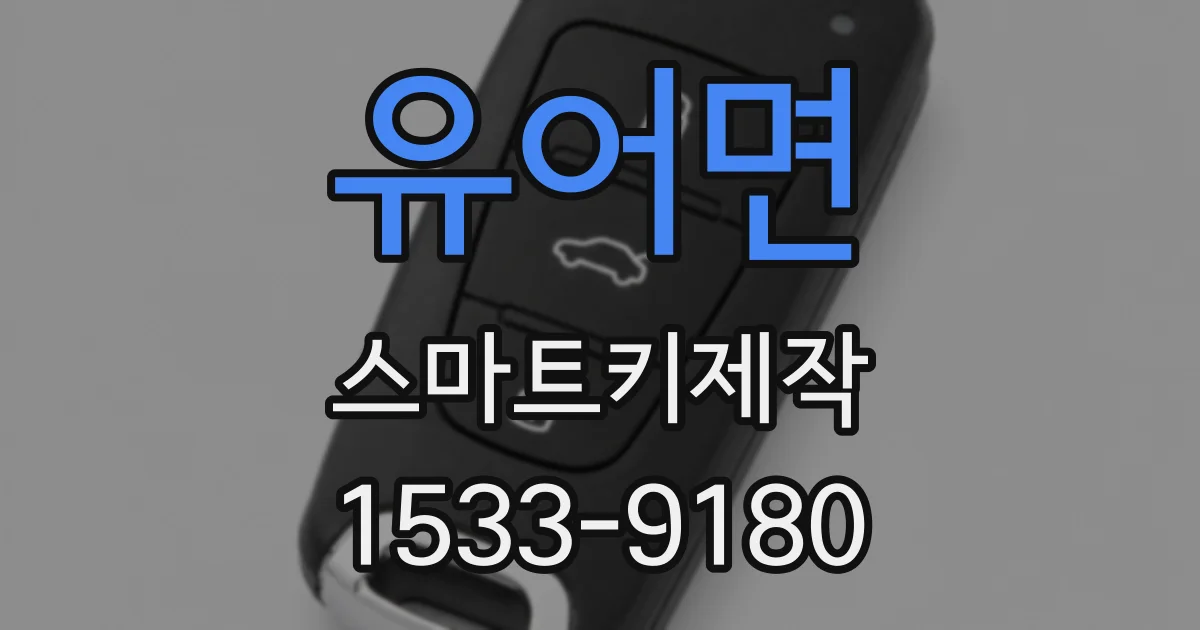 유어면 스마트키제작
